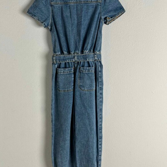 Kids Denim Jumpsuit - Picture 7 of 9